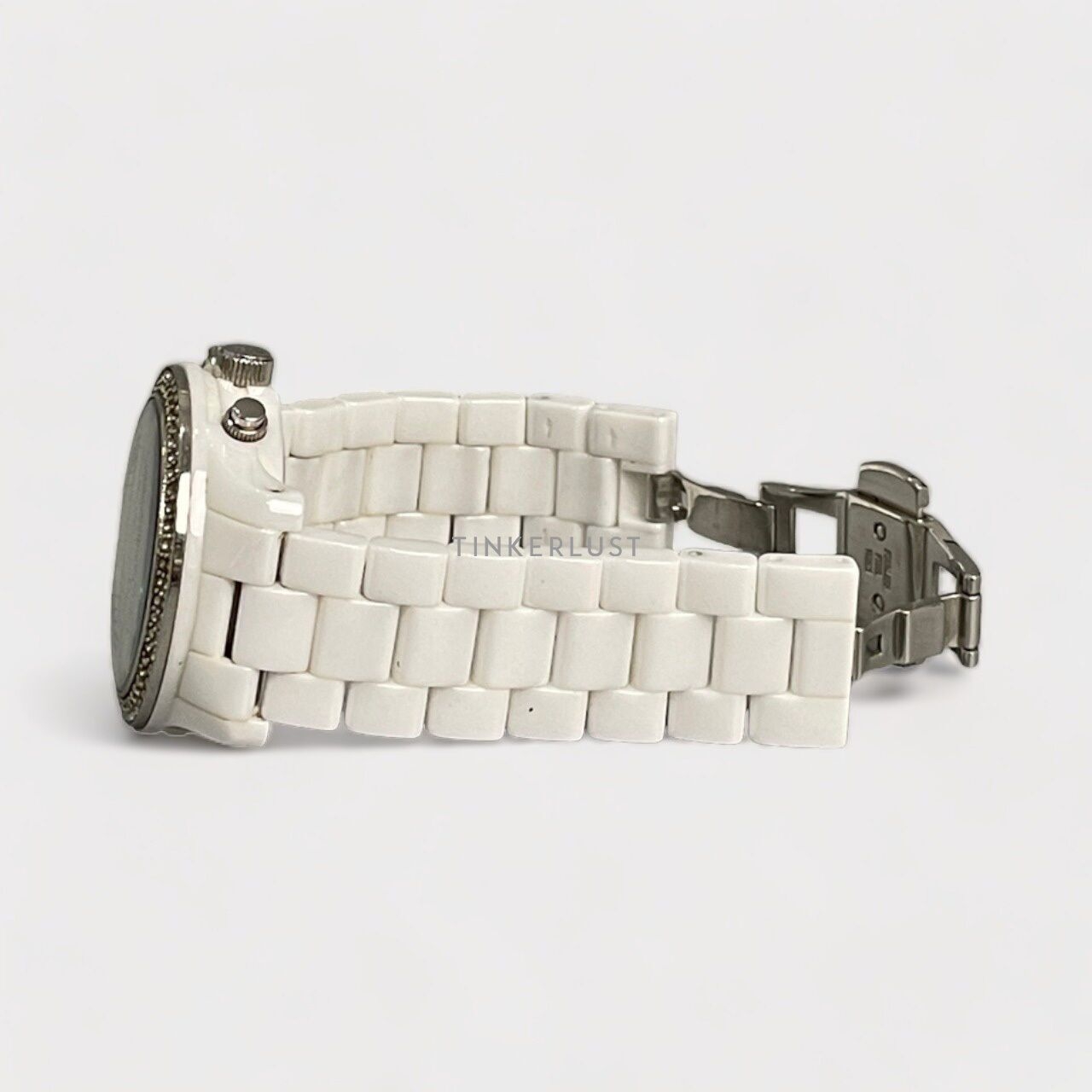 Michael Kors White Ceramic And Bracelet Watch