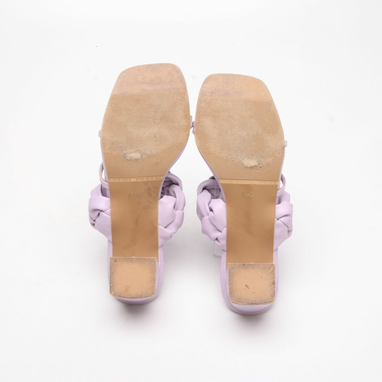 Fayt Lilac Leather Heels