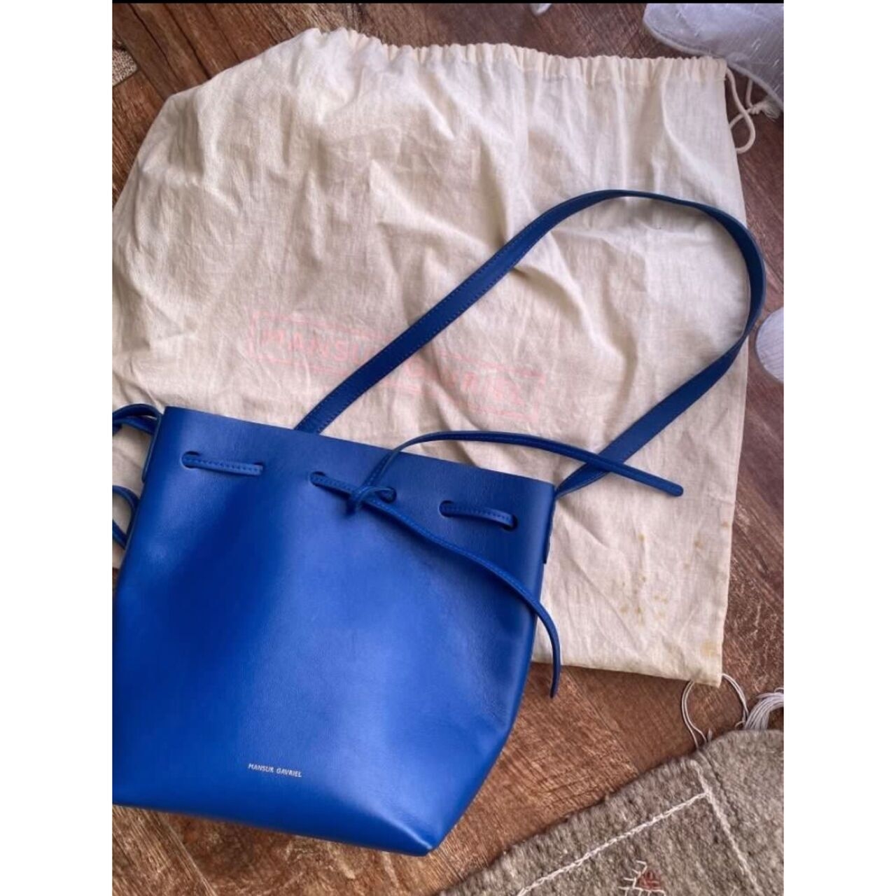 Mansur Gavriel Blue Shoulder Bag