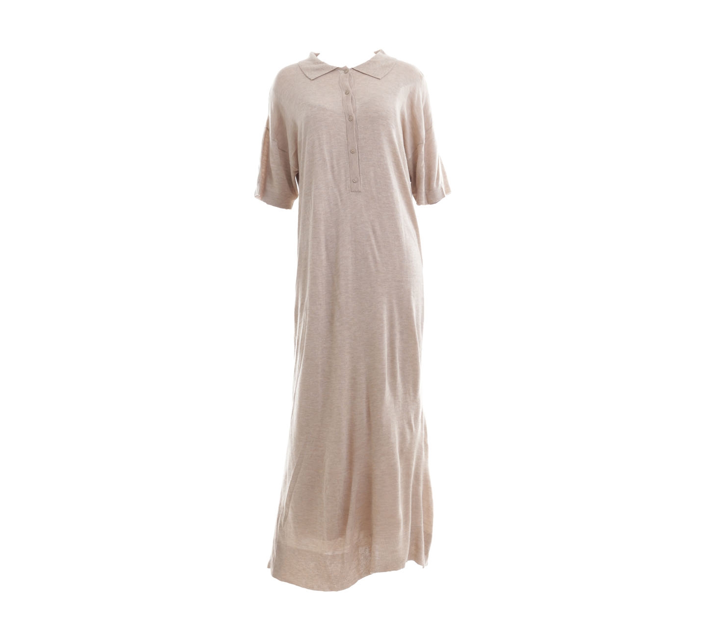 Zara Beige Knit Long Dress