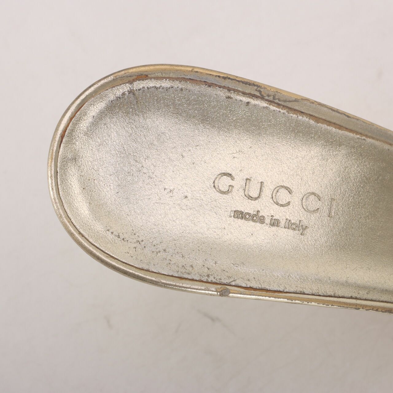 Gucci Rasteria Feminina Gold Heels