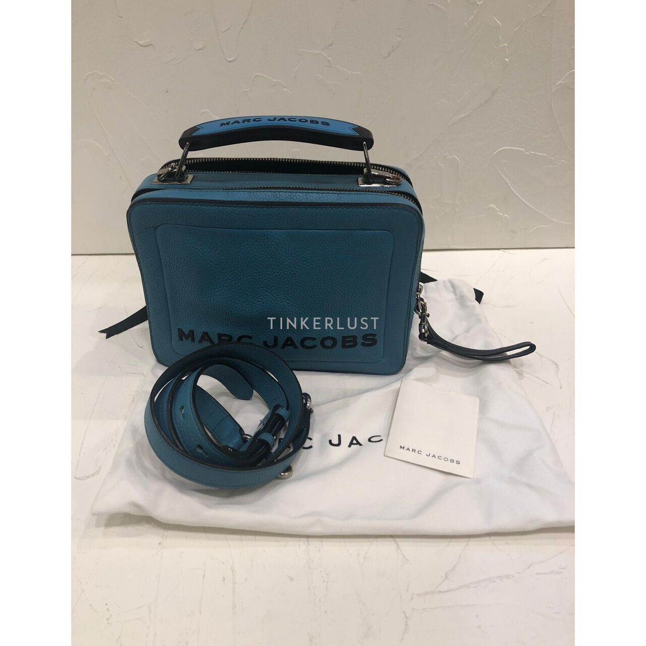 Marc Jacobs The Box Blue Top-Handle Sling Bag