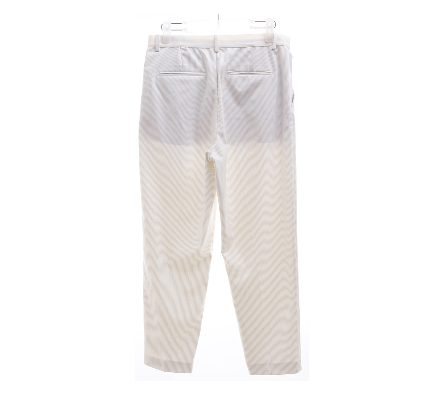 Uniqlo White & Grey Striped Long Pants 