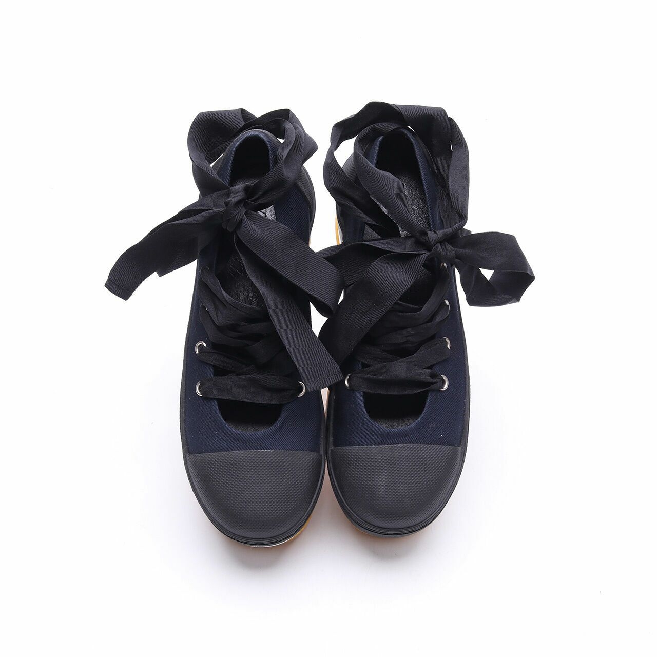 Marni Dark Blue/Black Platform Sneakers