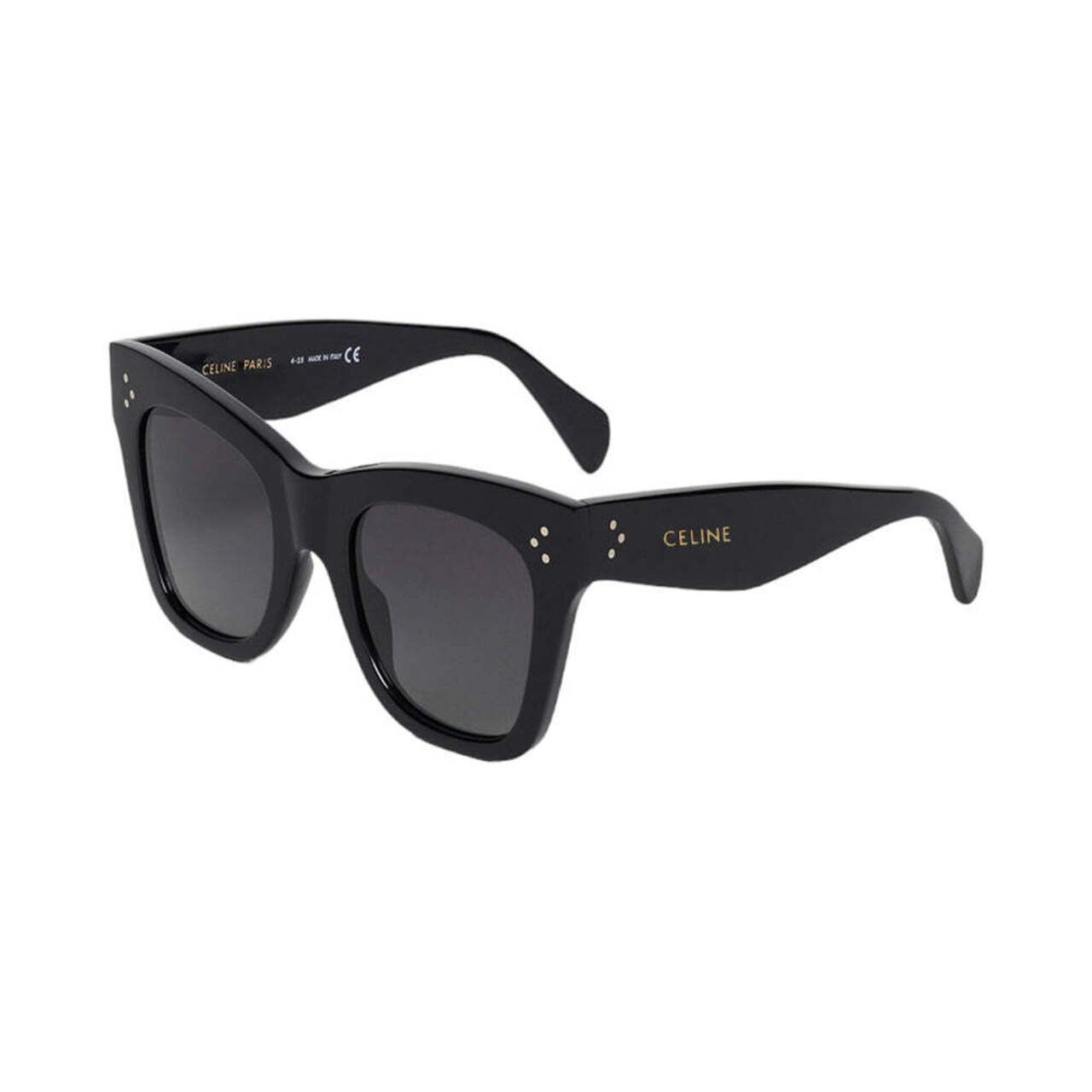 Celine Cat Eye S004 Sunglasses Acetate with Polarized Lenses Black