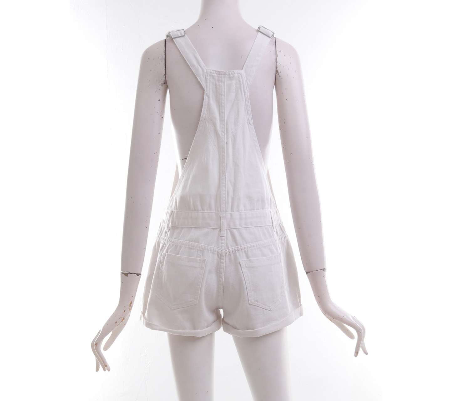 Cotton On Off White Overall Jumpsuit