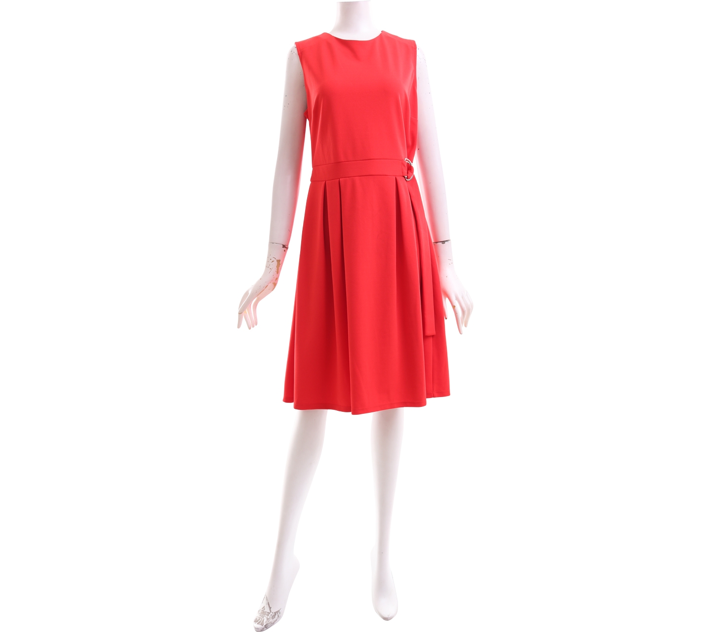 Warehouse Red Midi Dress