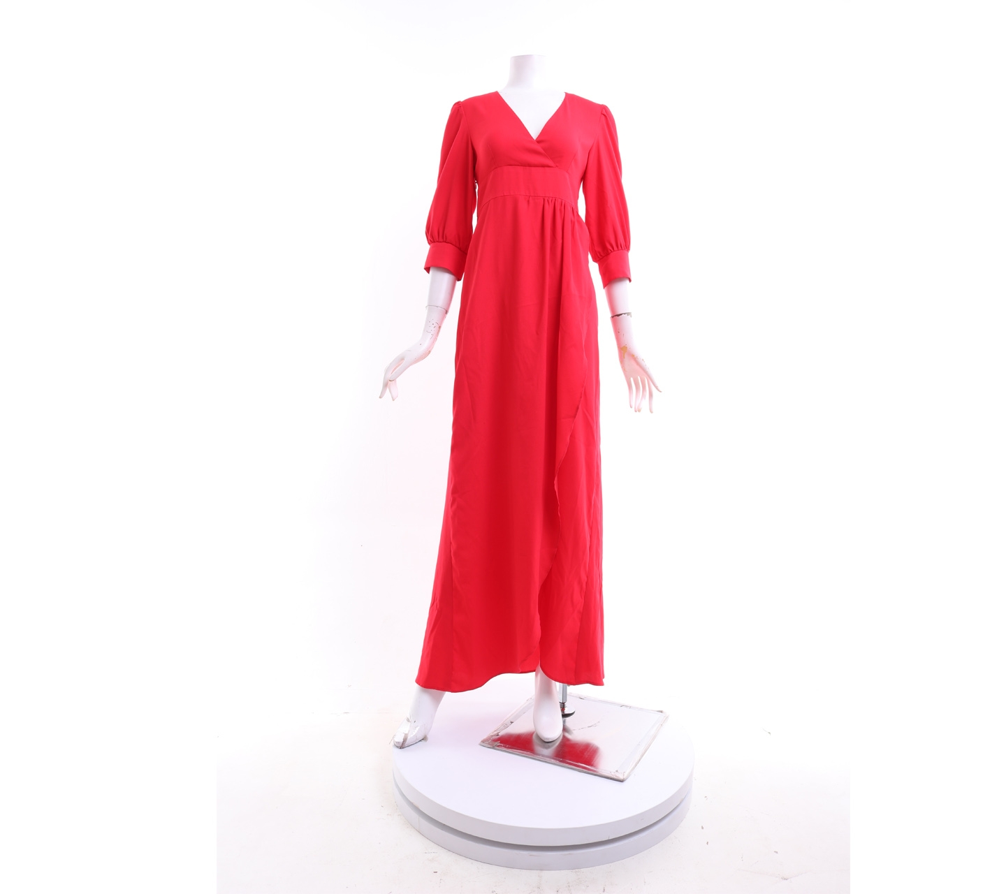 Private Collection Red Slit Long Dress