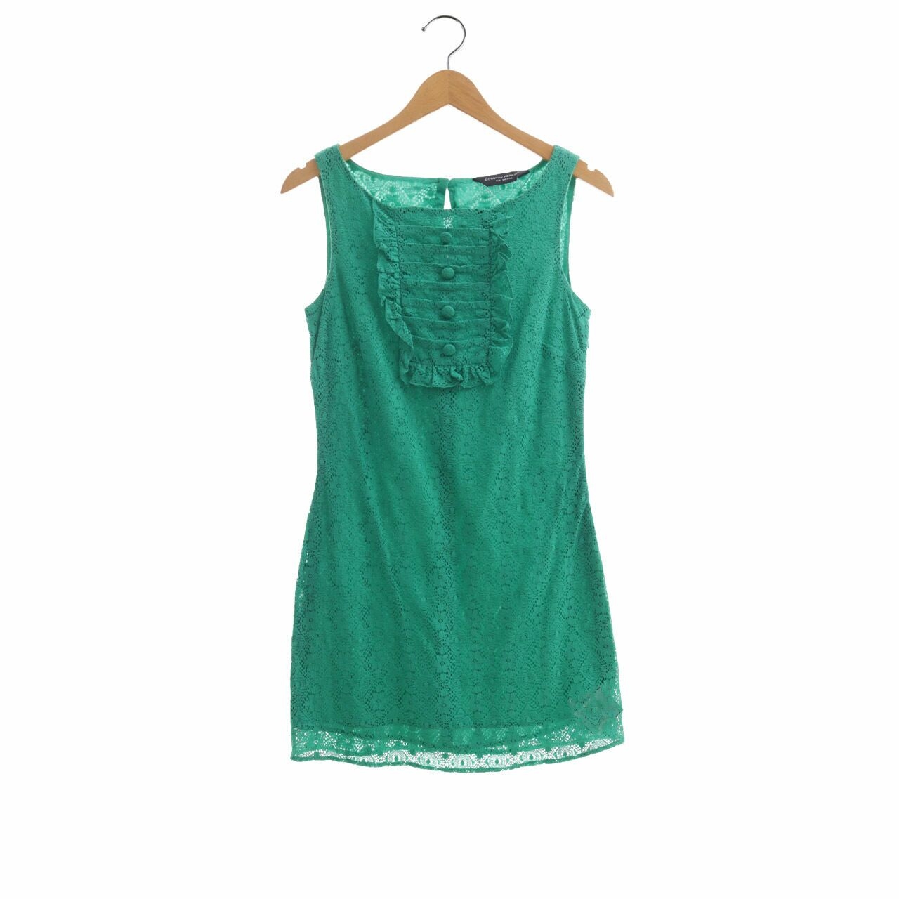 Dorothy Perkins Green Lace Mini Dress