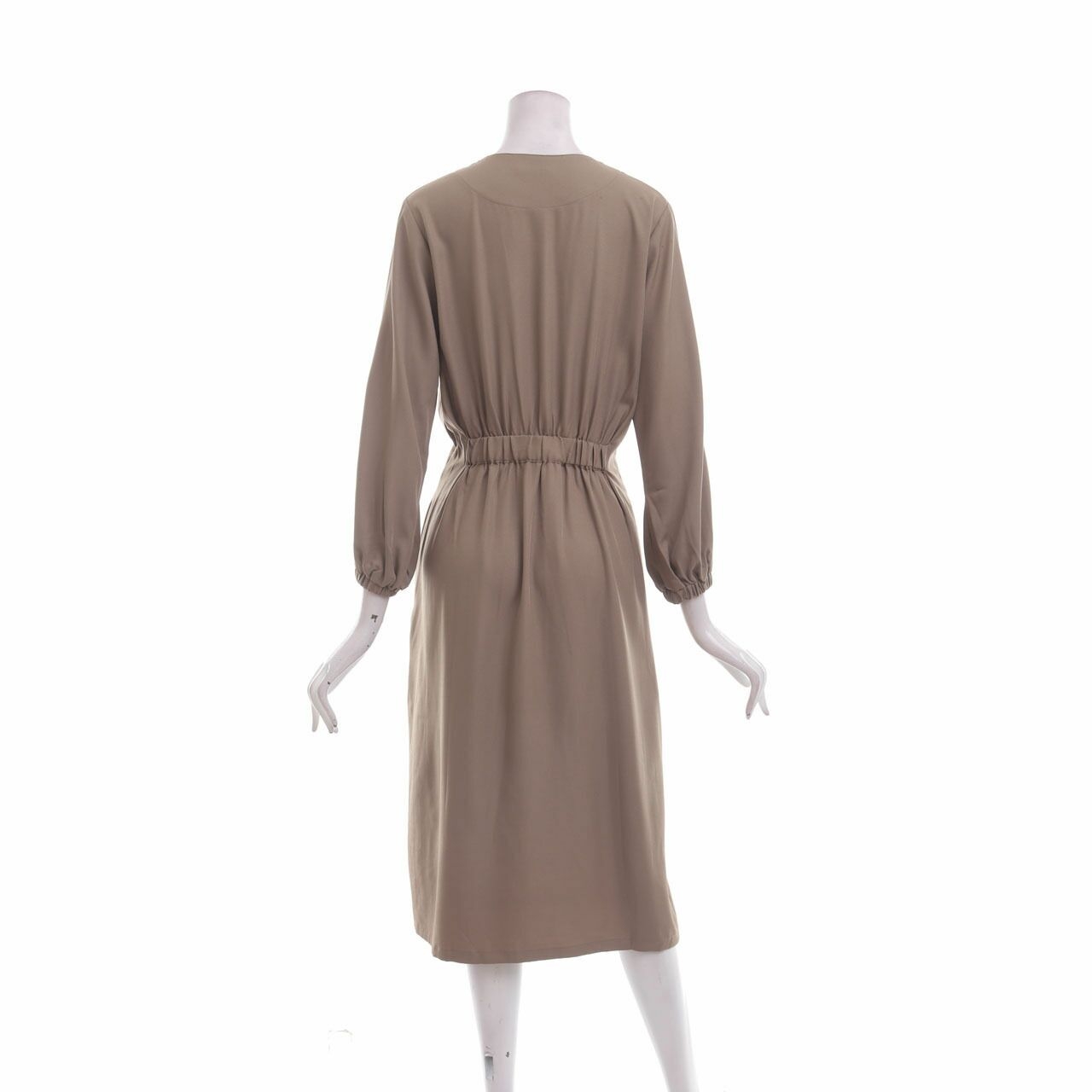 Claryn Brown Midi Dress