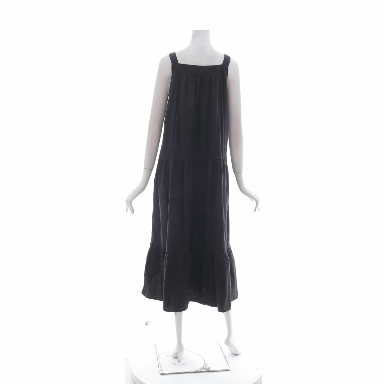 Cotton Ink x Liunic On Things Black Pattern Long Dress