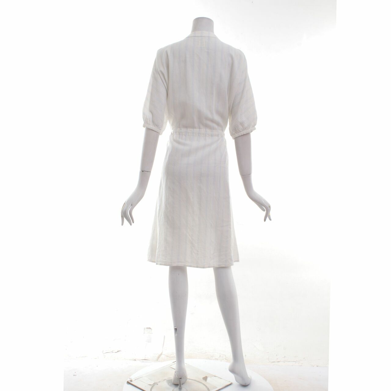 Giordano White Stripes Midi Dress