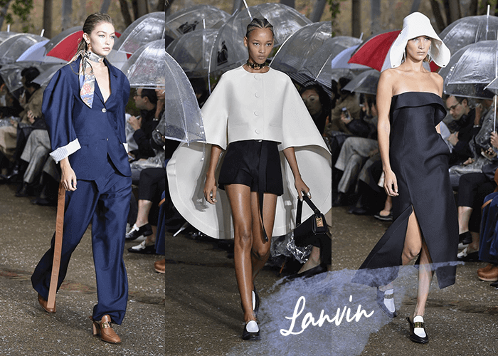 Peragaan busana dari berbagai mega brands \n Fashion week adalah ajang bagi para brand dunia untuk menunjukkan koleksi terbaru mereka. Paris adalah destinasi terakhir setelah New York, London, hingga Milan. Dari Rocha, Celine, Dior, hingga Lanvin, berikut adalah tampilan favorit Tinkerlust dari 3 mega brands pilihan! \n Lanvin