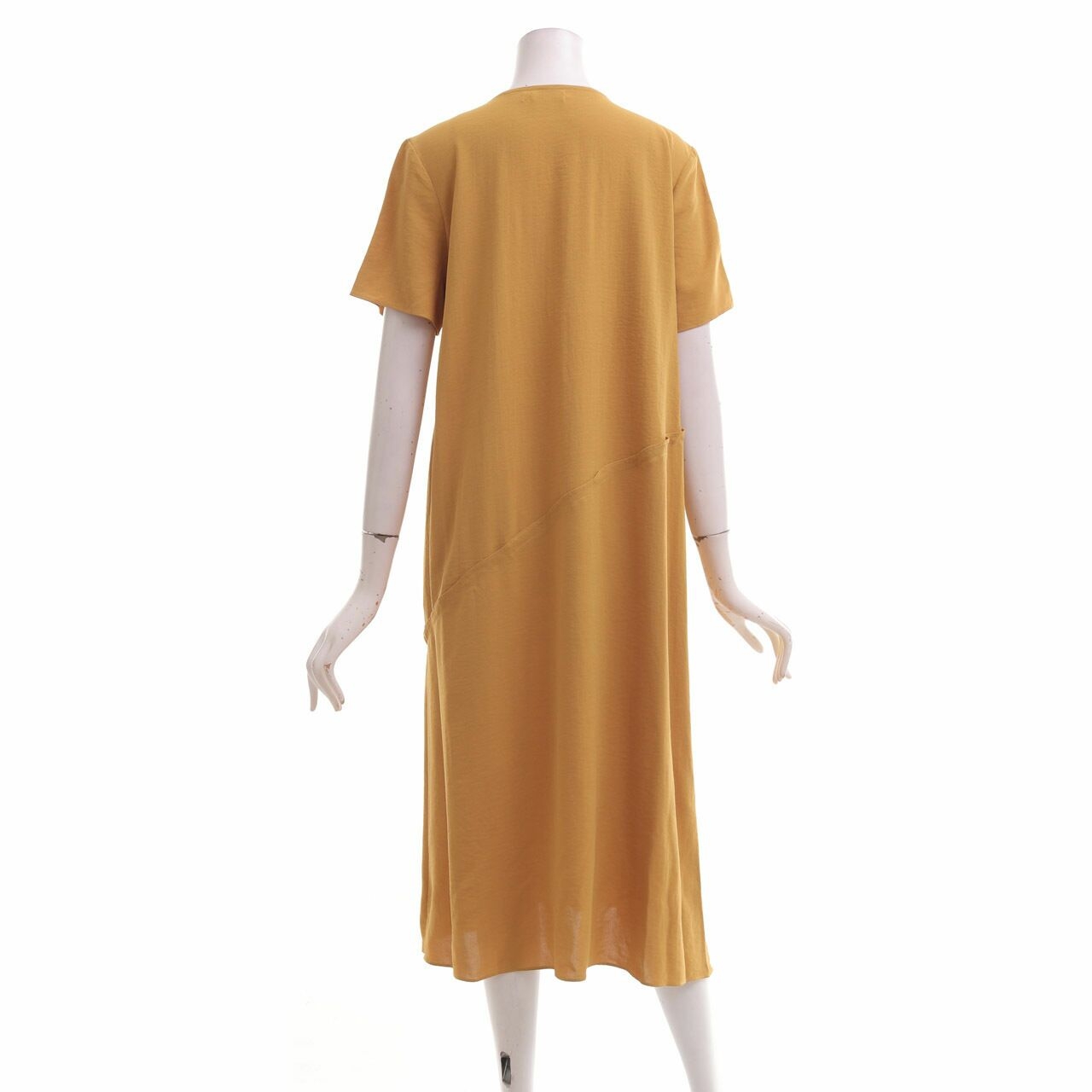Amavee Official Mustard Midi Dress