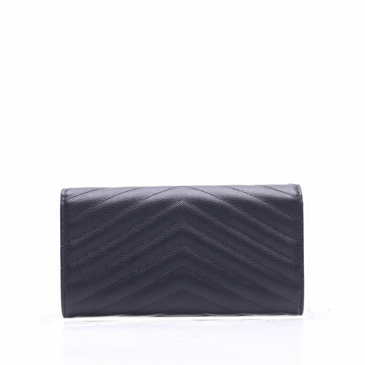 Saint Laurent Black Large Flap Wallet