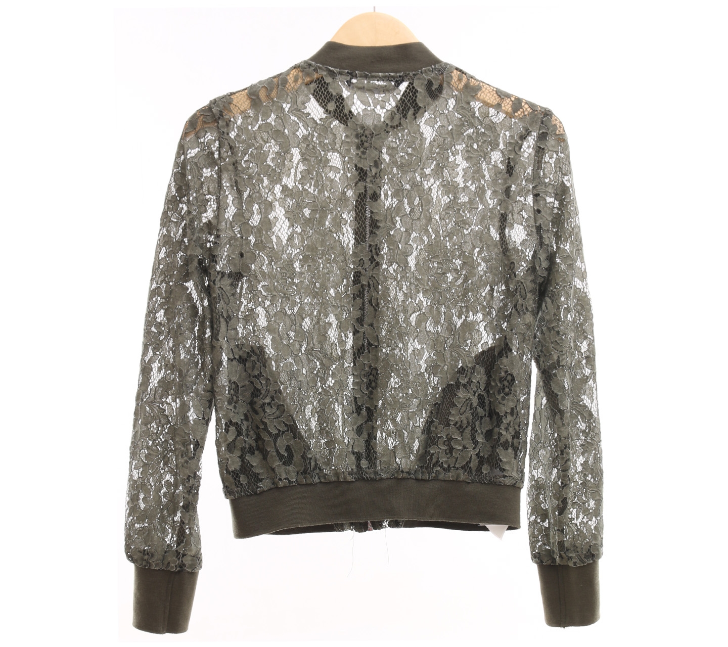 Zara Olive Lace Jacket