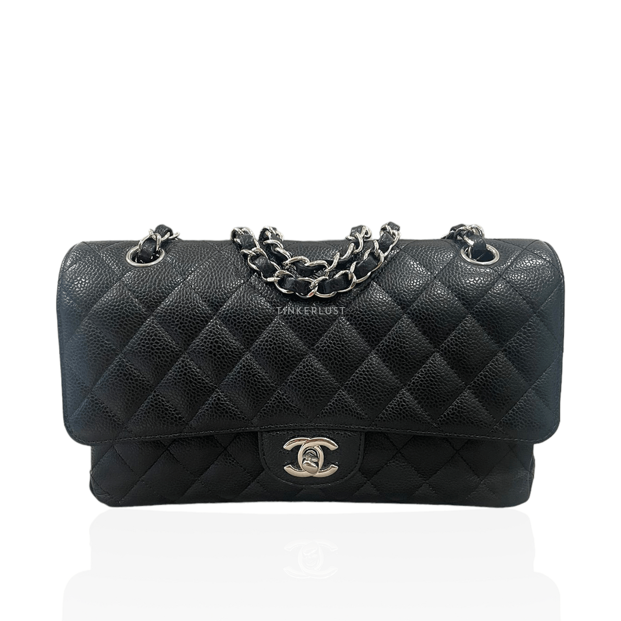 Chanel Classic Medium Black Caviar #19 SHW Shoulder Bag