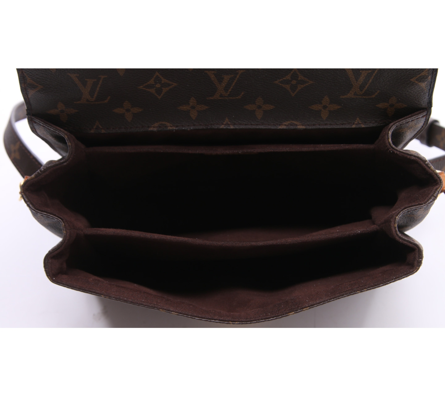 Louis Vuitton Dark Brown Monogram Pochette Metis Satchel
