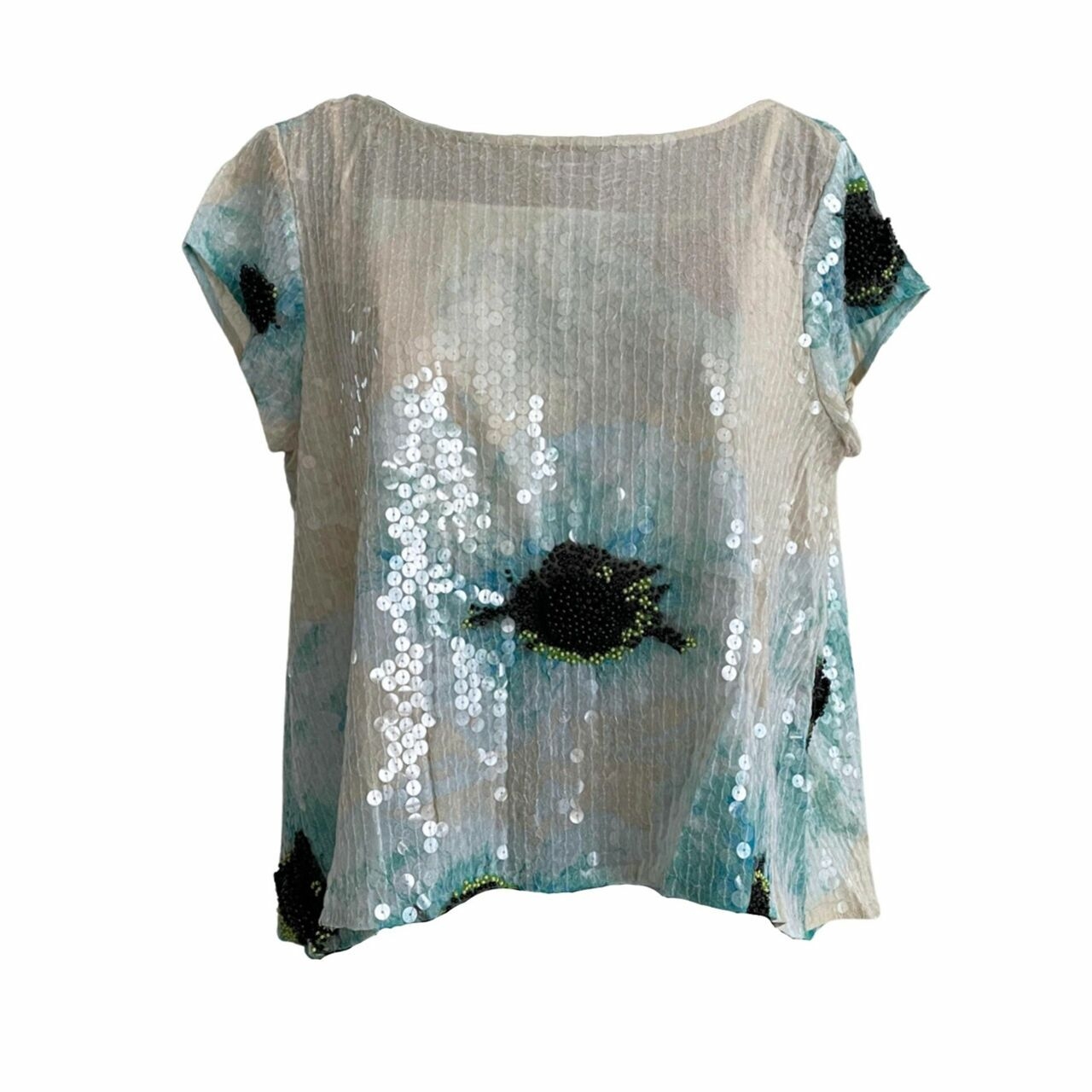 Tracy Reese Sequin Top With Bandeau