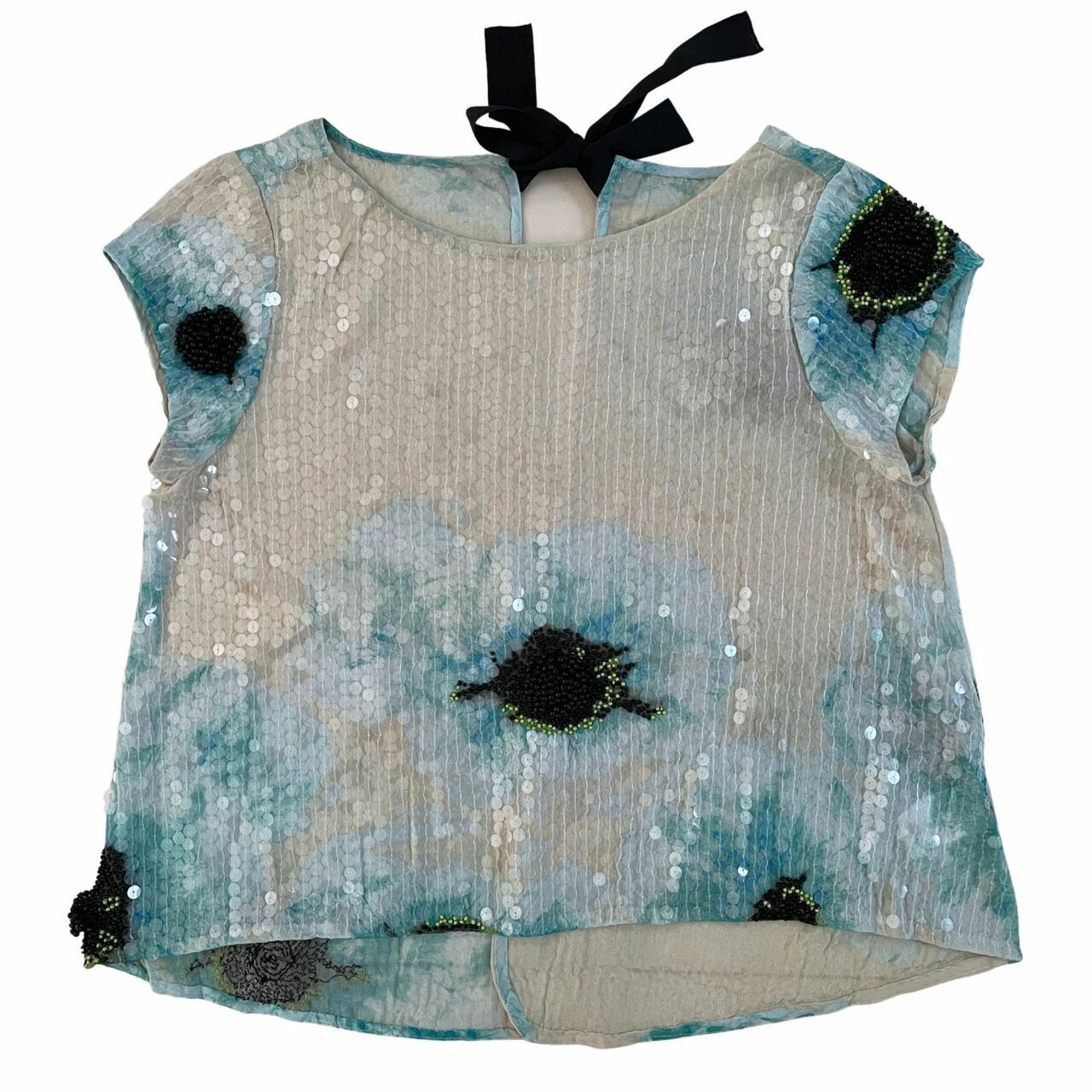 Tracy Reese Sequin Top With Bandeau