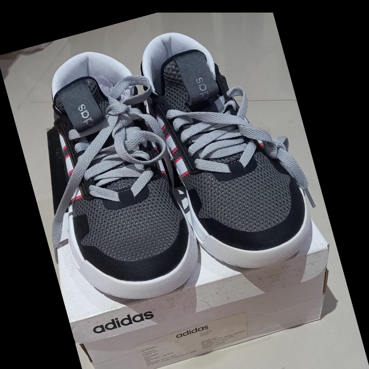 Adidas Black Grey Sneakers