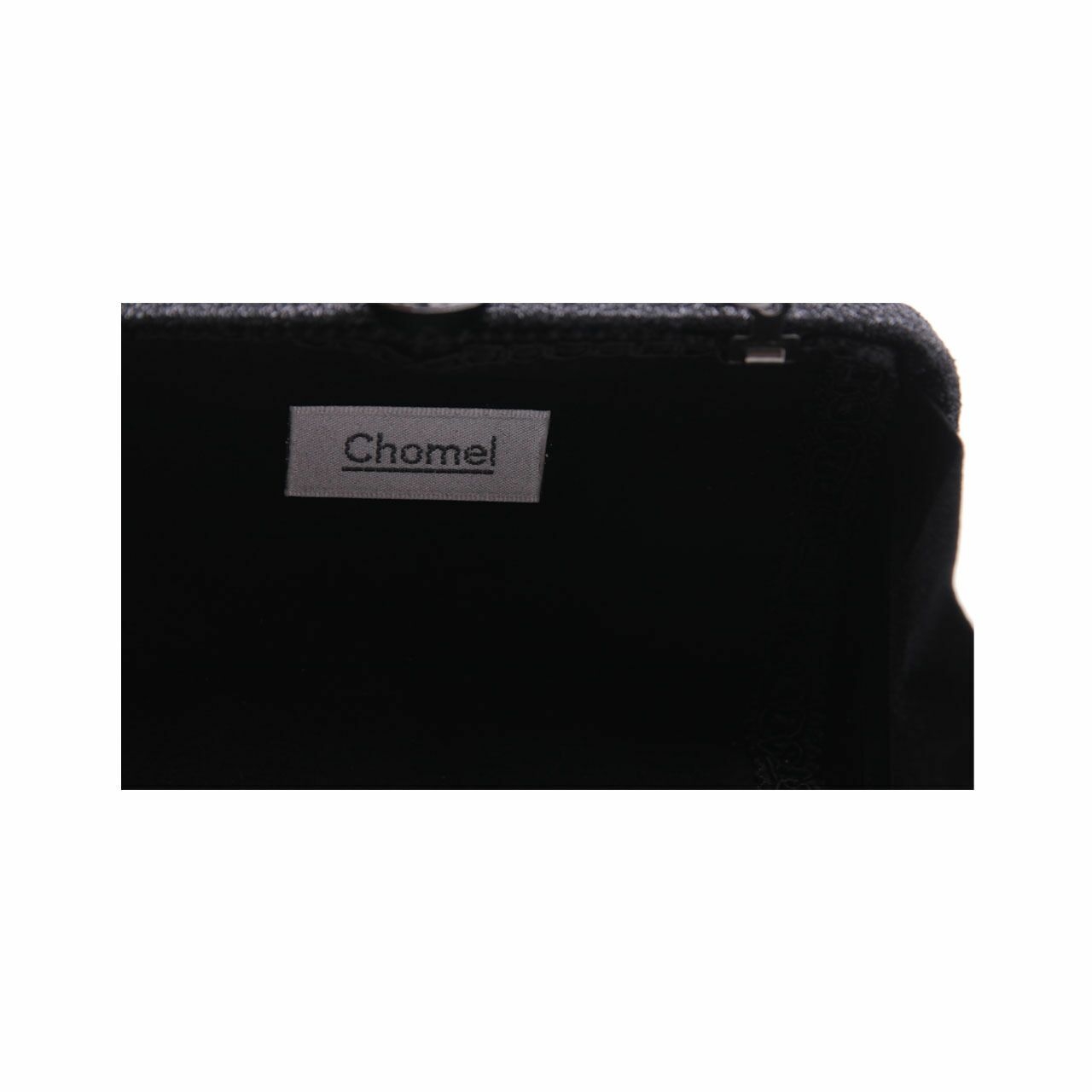 Chomel Black Glitter Sling Bag