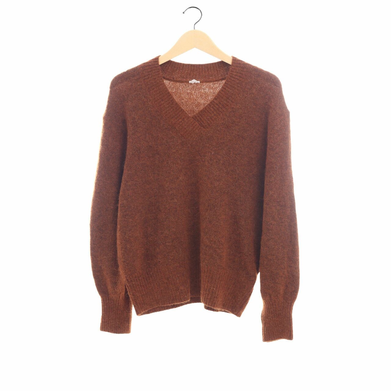 Arket Burnt Orange Knit Sweater