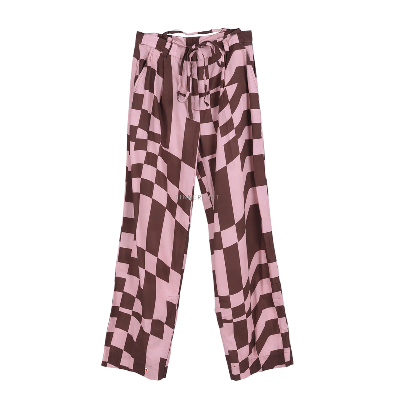 3Mongkis X KALULA BAM MASTRO Brown & Pink Pattern Long Pants