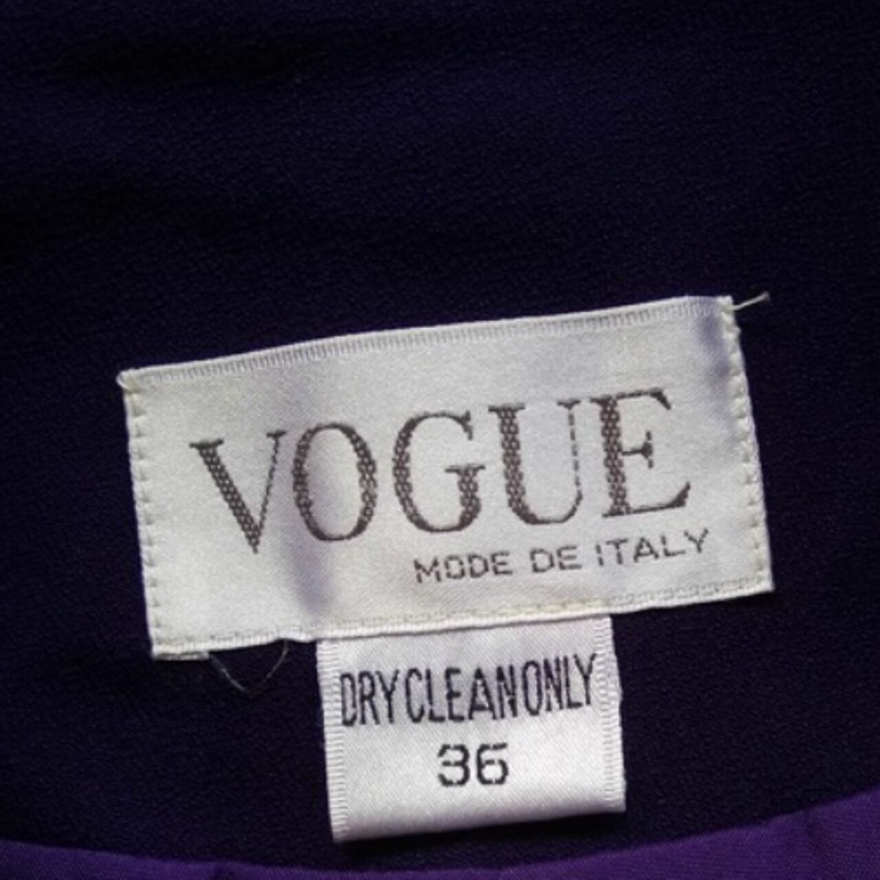 Vintage Vogue Embroidered Blue Blazer