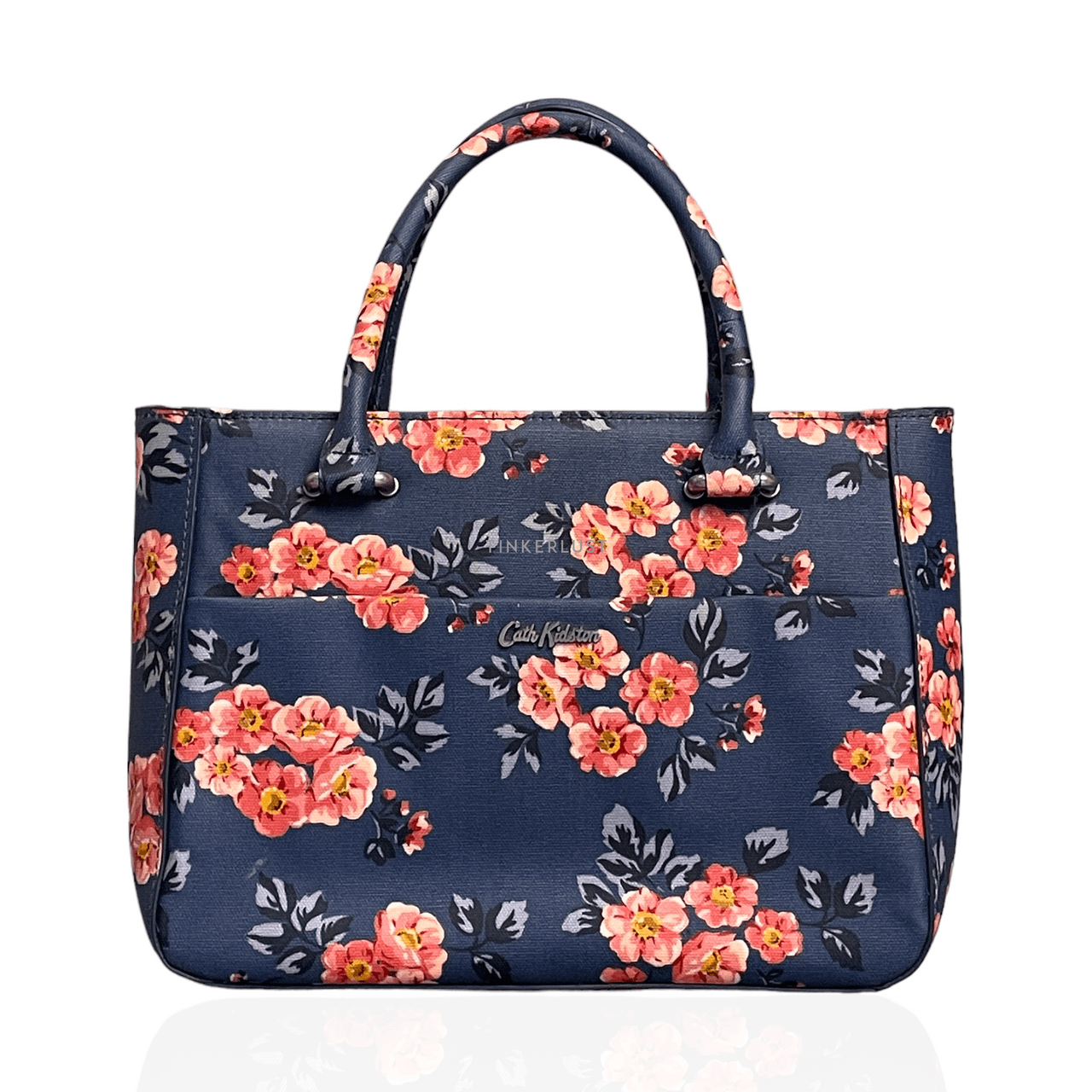 Cath Kidston Navy Floral Satchel Bag