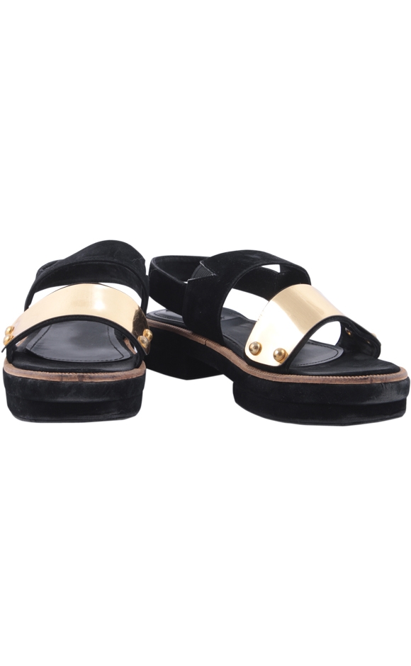 Chiel Black Goldie Sandals