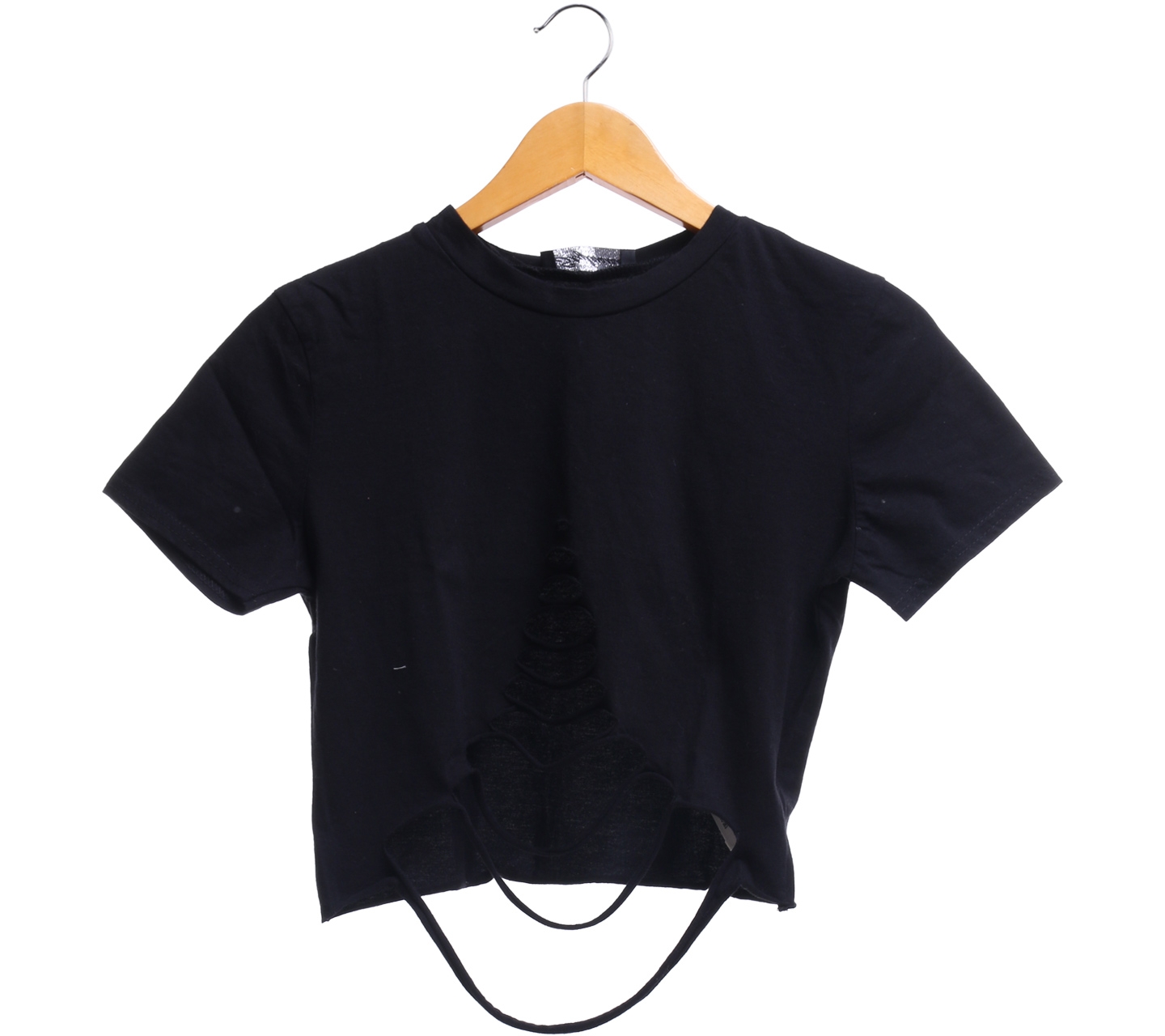 Stylewise Black Cropped Blouse
