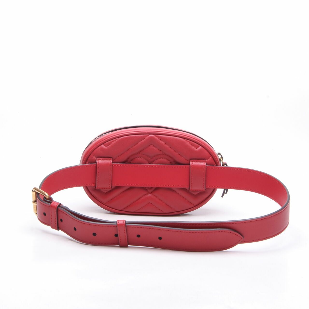 Gucci GG Marmont Matelasse GHW Leather Belt Bag