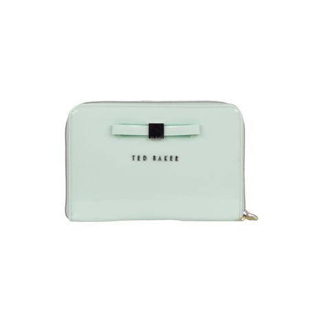 Ted Baker Mint Slim Bow Clutch