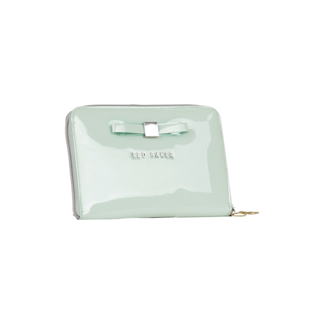 Ted Baker Mint Slim Bow Clutch