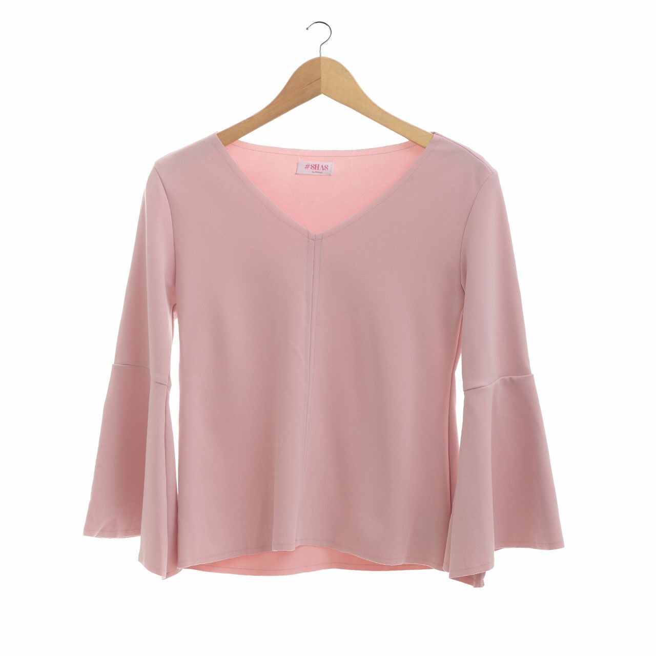Private Collection Pink Bell Sleeve Blouse