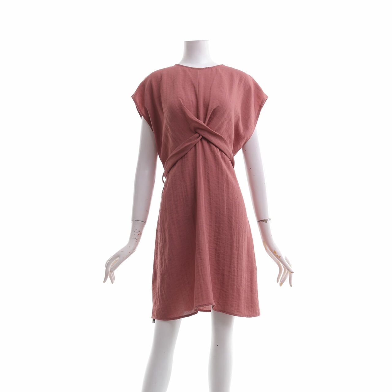 Mango Dusty Pink Mini Dress