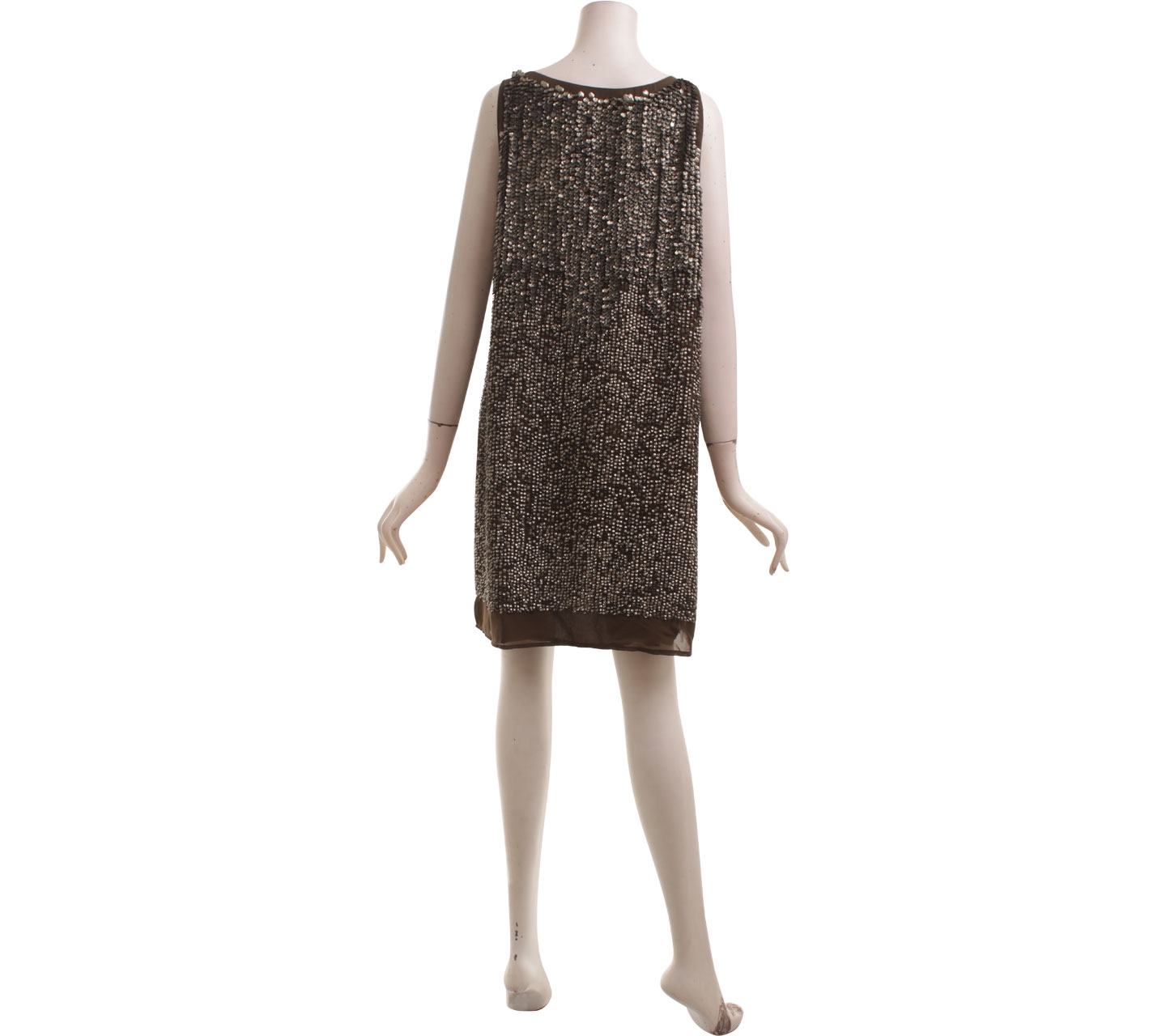 Zara Olive Sequin Mini Dress