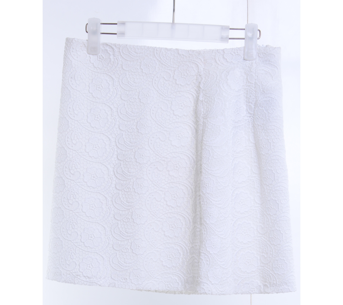 Zara White Lace Mini Skirt