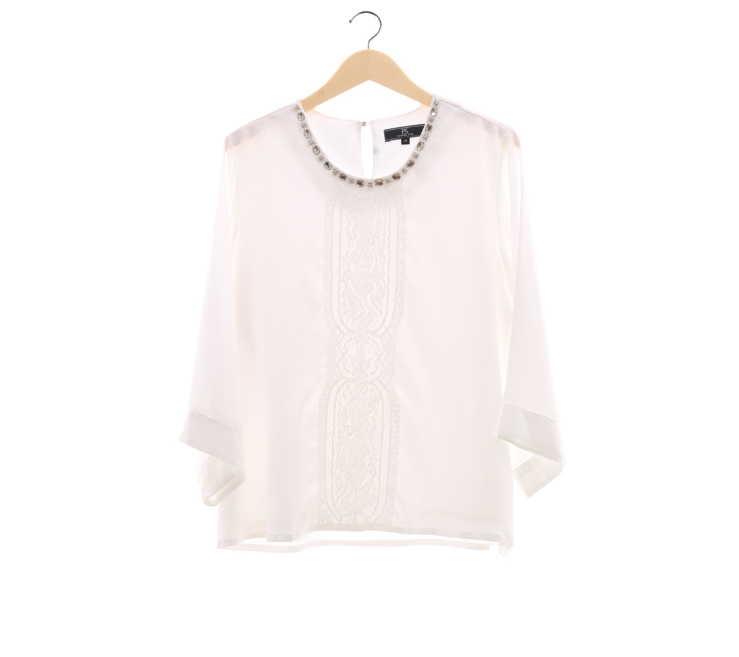 P S Off White Sequin Blouse
