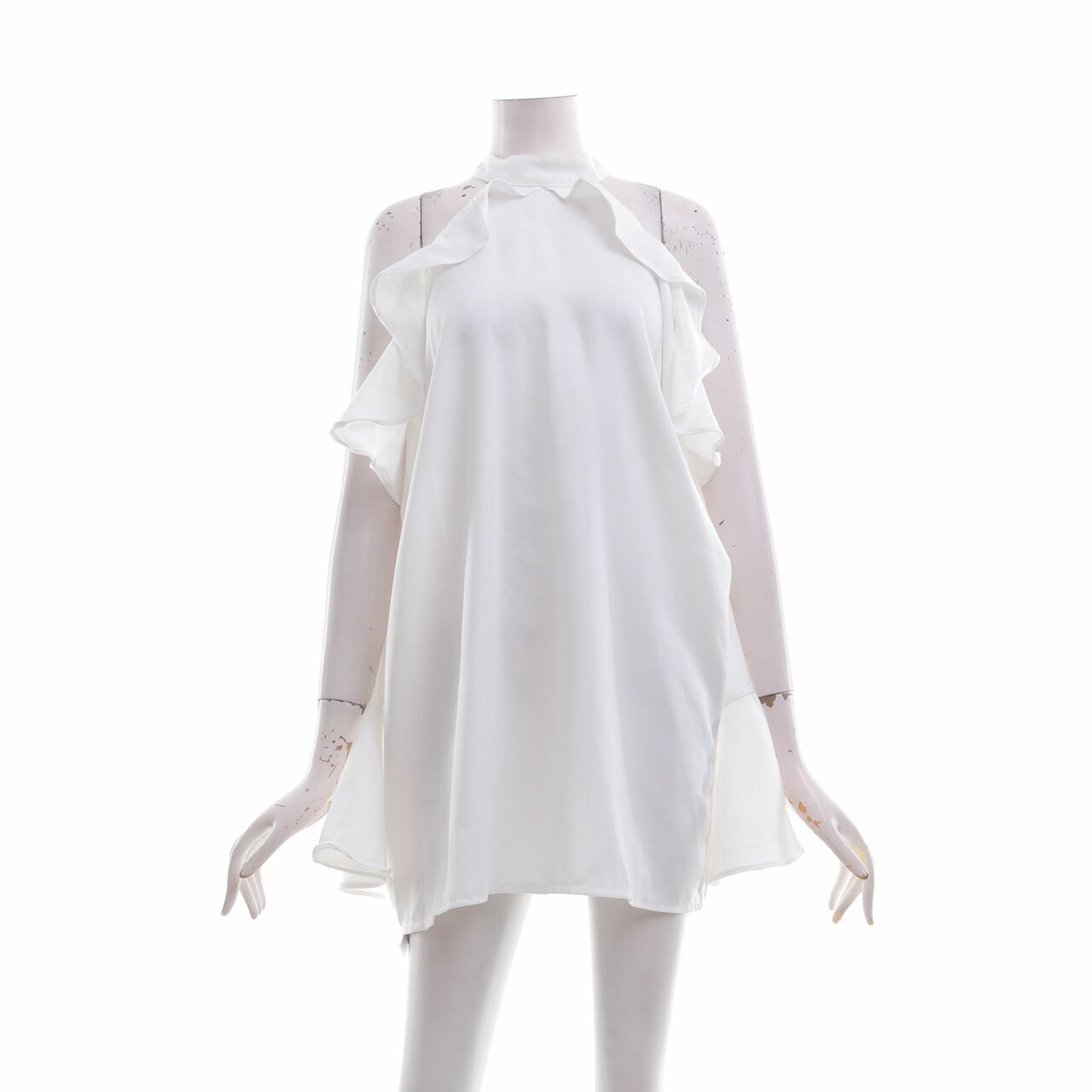 Pluffy's Choice White Mini Dress