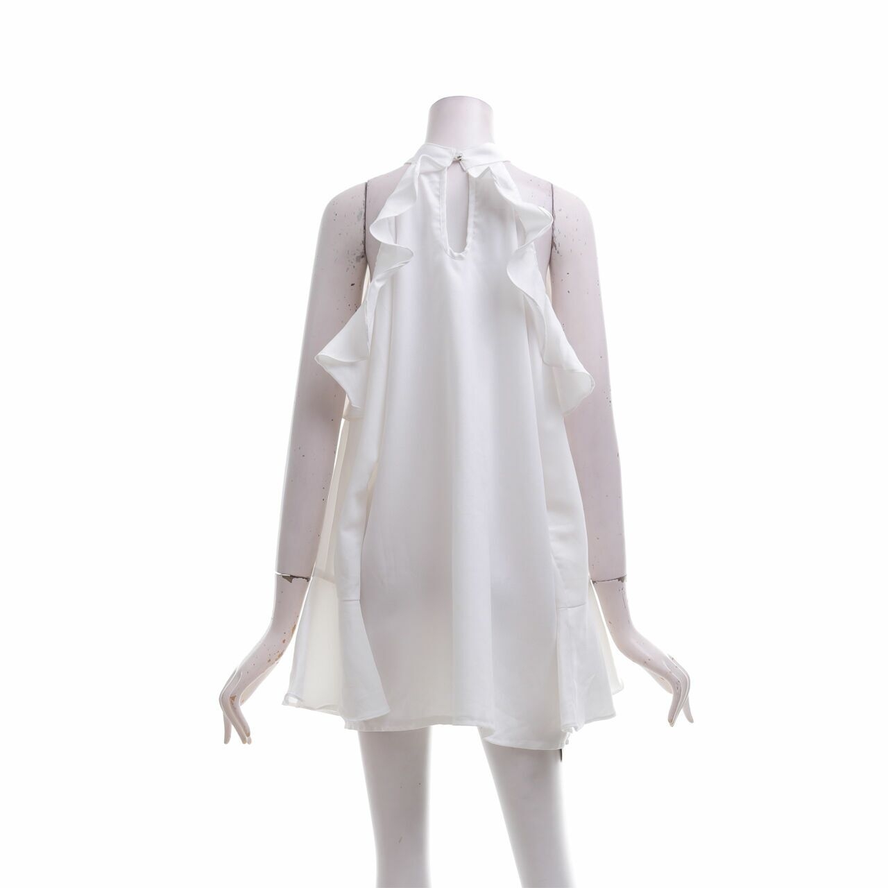 Pluffy's Choice White Mini Dress