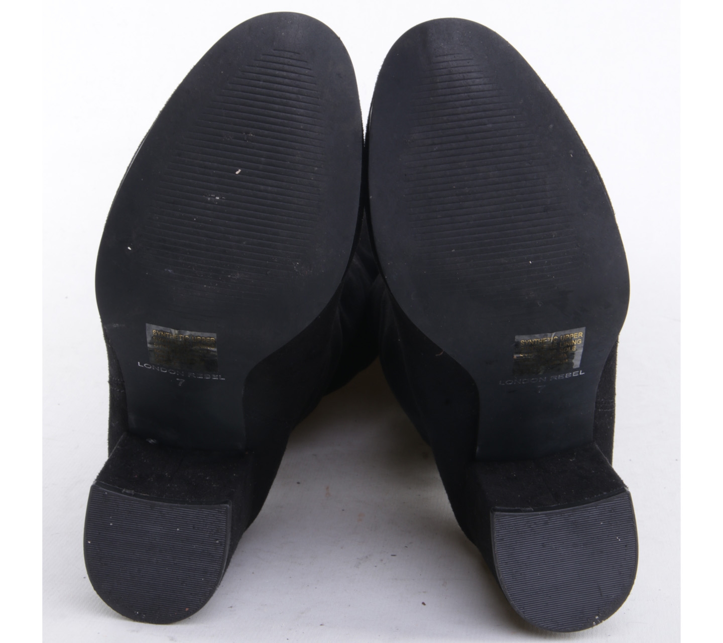 Londo Rebel Black Suede High Heels Boots
