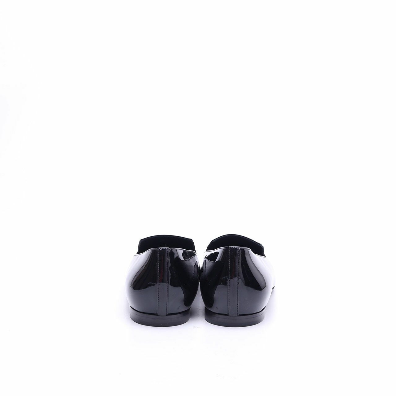 Chanel Moccasin Black Patent Leather Loafers