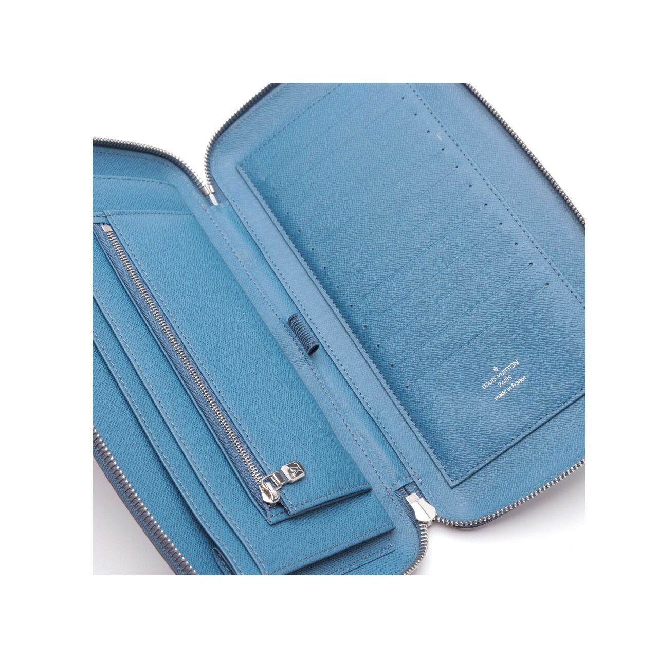 Louis Vuitton Epi Leather Blue Zippy Wallet 