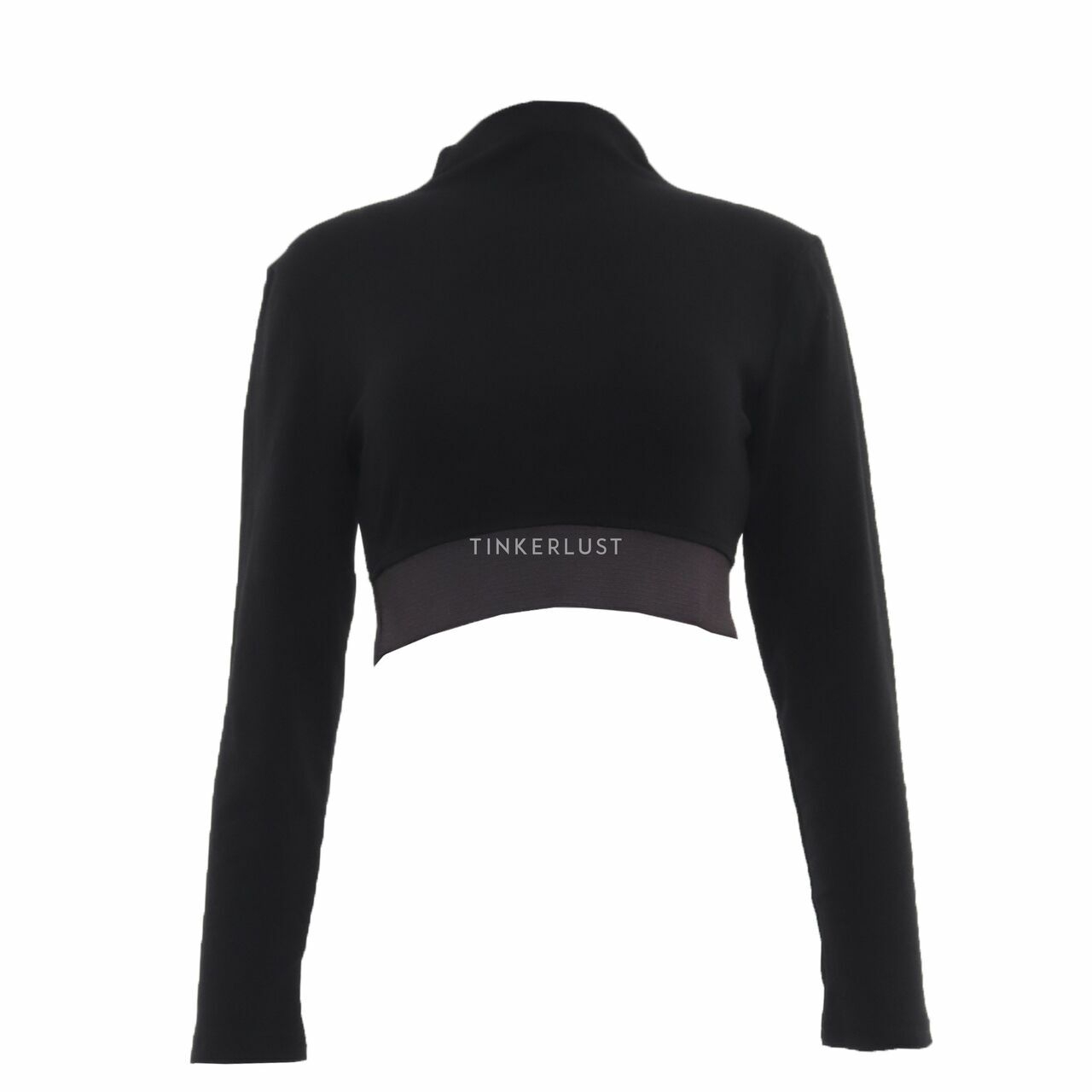Herell Black Blouse Cropped