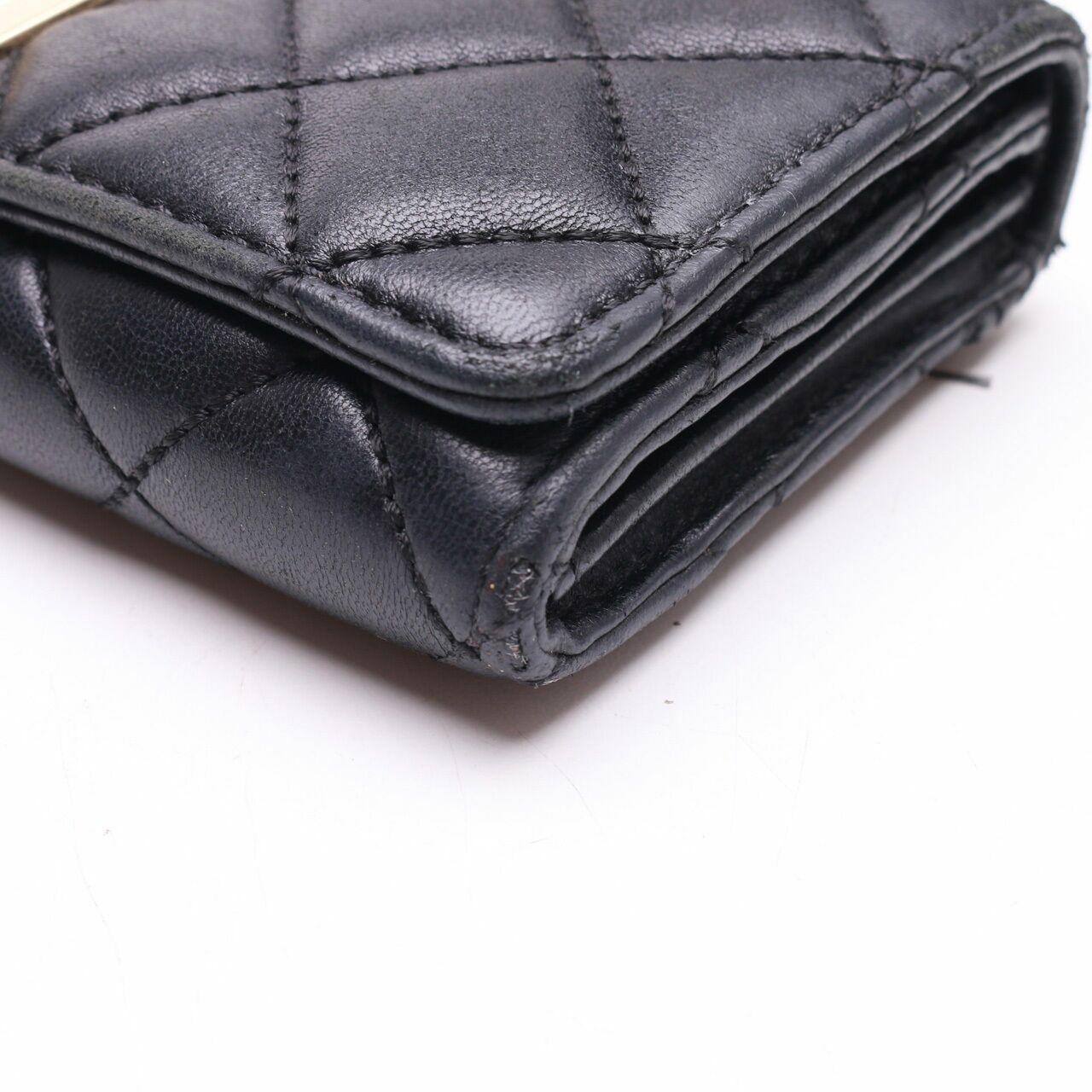 Michael Kors Astrid Quilted Black Flap Wallet