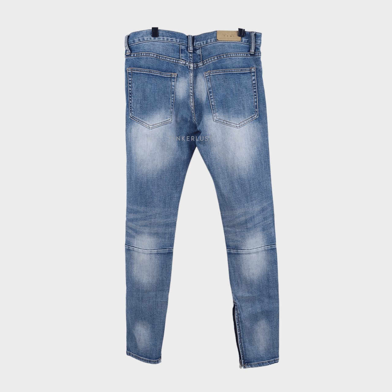 mnml Blue Washed Jeans Long Pants