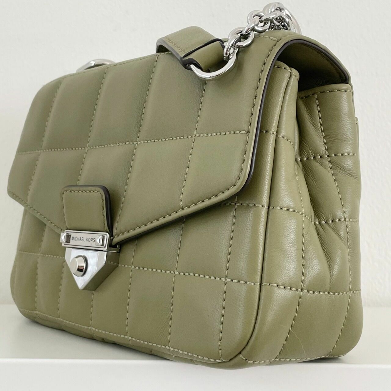 Michael Kors SoHo Quilted Handbag - Olive