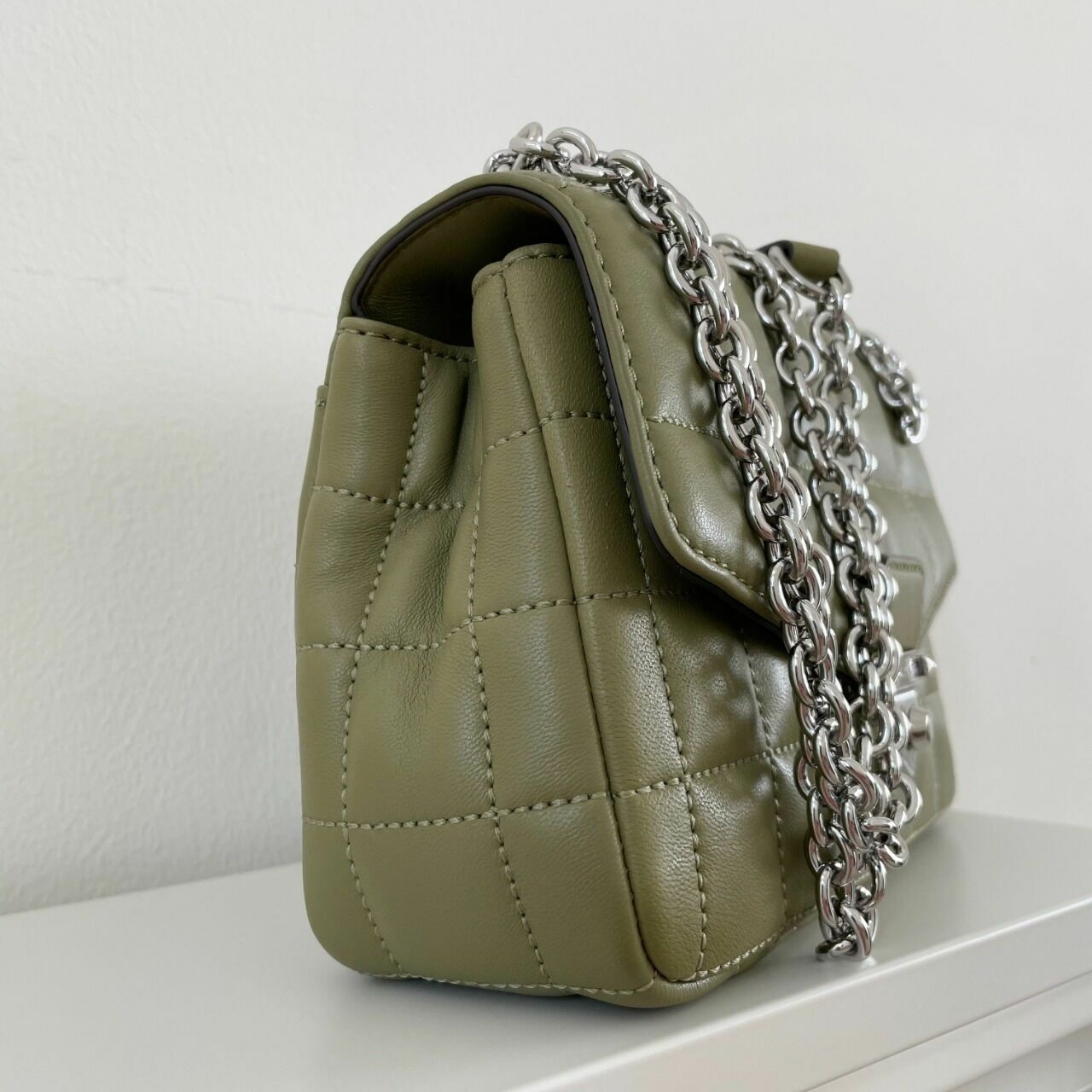 Michael Kors SoHo Quilted Handbag - Olive